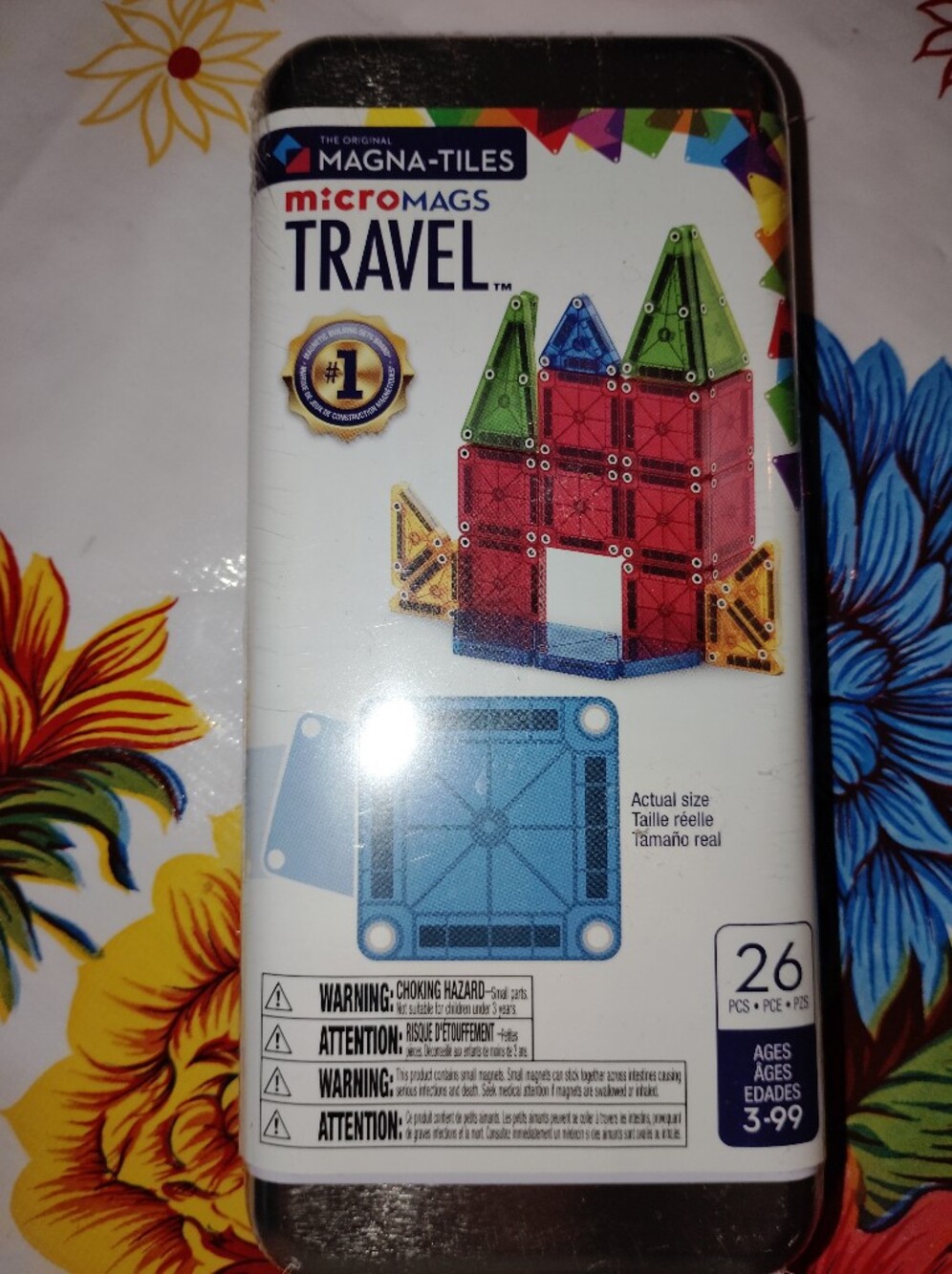 Magna-Tiles MicroMags Travel 26-Piece Magnetic Tile Set - Multicolor 🆕